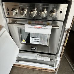 Stove 24in”  Eletri. 220v Stainless Forno  