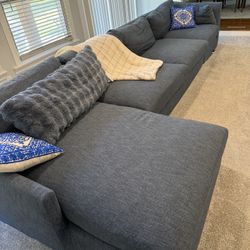 Arhaus Kipton couch - ink blue