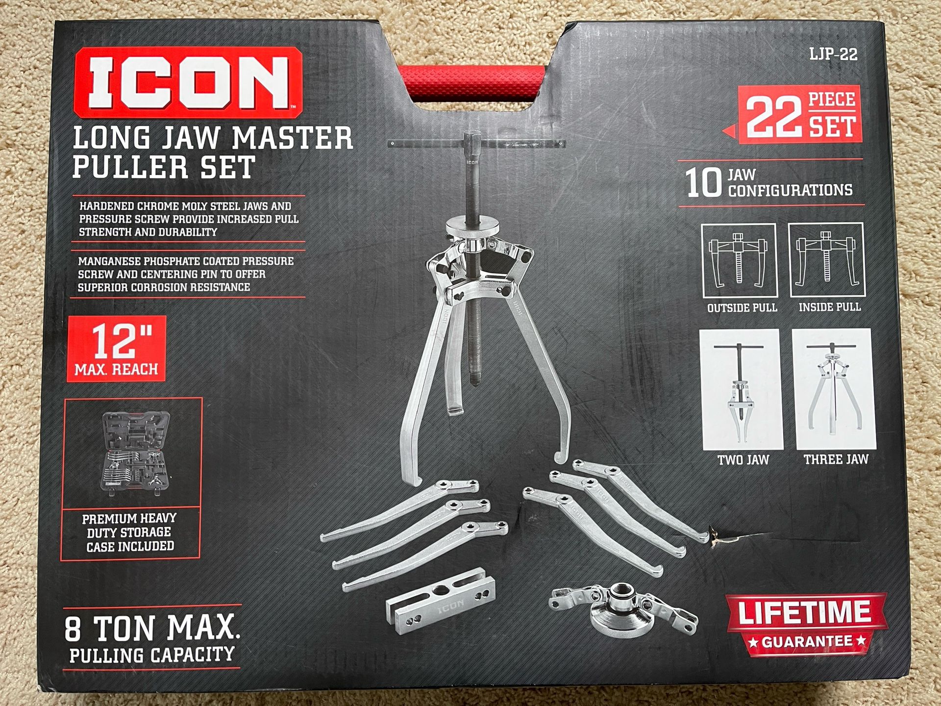 ICON Long Jaw Master Puller Set, 22 Piece (New)