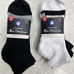 NWT Ben Sherman men’s quarter socks 20 pairs