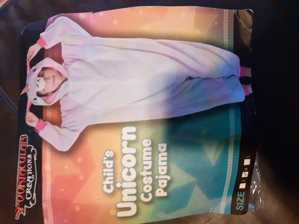 Child's unicorn costume pajama