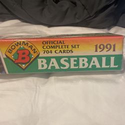 1991 Bowman Baseball Complete Set. Sealed 