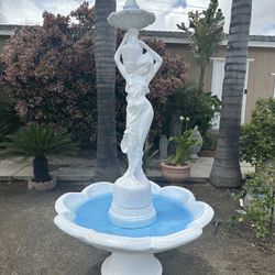 Rebecca By The Well Cement Fountain 