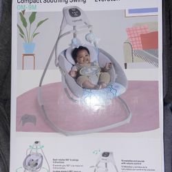 Ingenuity Simple Comfort Lightweight Compact 6-Speed Multi-Direction Baby Swing
