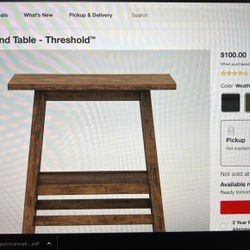 2x ACCENT THRESHOLD End Tables 