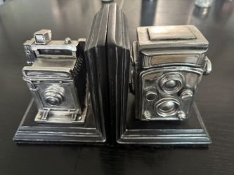 Vintage Camera Bookends 