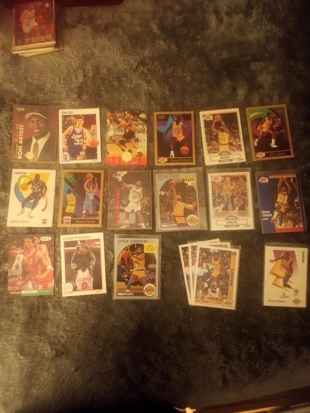Lot Of 19 Kings And Lakers Basketball Cards Including Earvin "Magic"Johnson MVP Card As Well As Many Others!! 