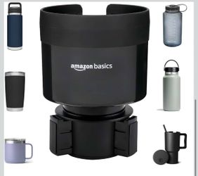 Basics Car Cup Holder Expander with Adjustable Base
