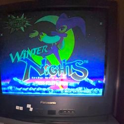 Old Panasonic CT-20G14A CRT TV Retro Gaming Television Vintage HiFi Stereo Tube