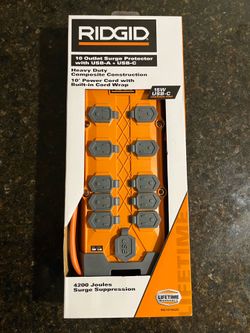 Ridgid 10 outlet surge protector