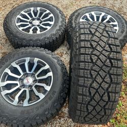 NEW 2025 GMC SIERRA/SILVERADO AT4X WHEELS TAKEOFFS 18" 