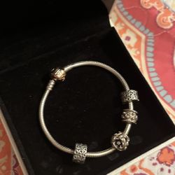 Pandora Bracelet With Charms 