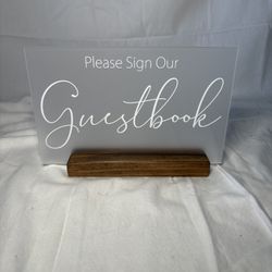 Wedding guestbook sign