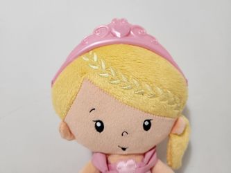 Fisher Price Princess Doll Plush Mommy Chime Ballerina Rattle Lovey Blonde