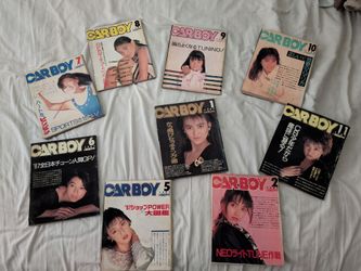 1987 CARBOY Vintage JDM Tuning Magazine Lot – 9 Issues – Vintage JDM / Rare Period Tuning