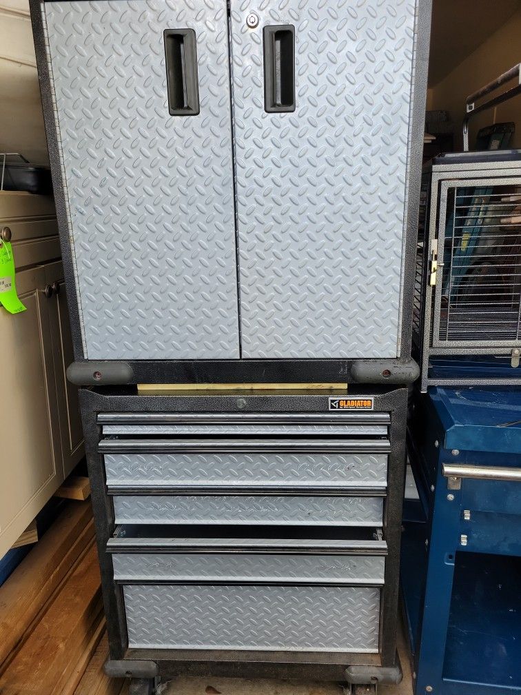 Gladiator Toolbox Storage Cabinet Chest with Casters