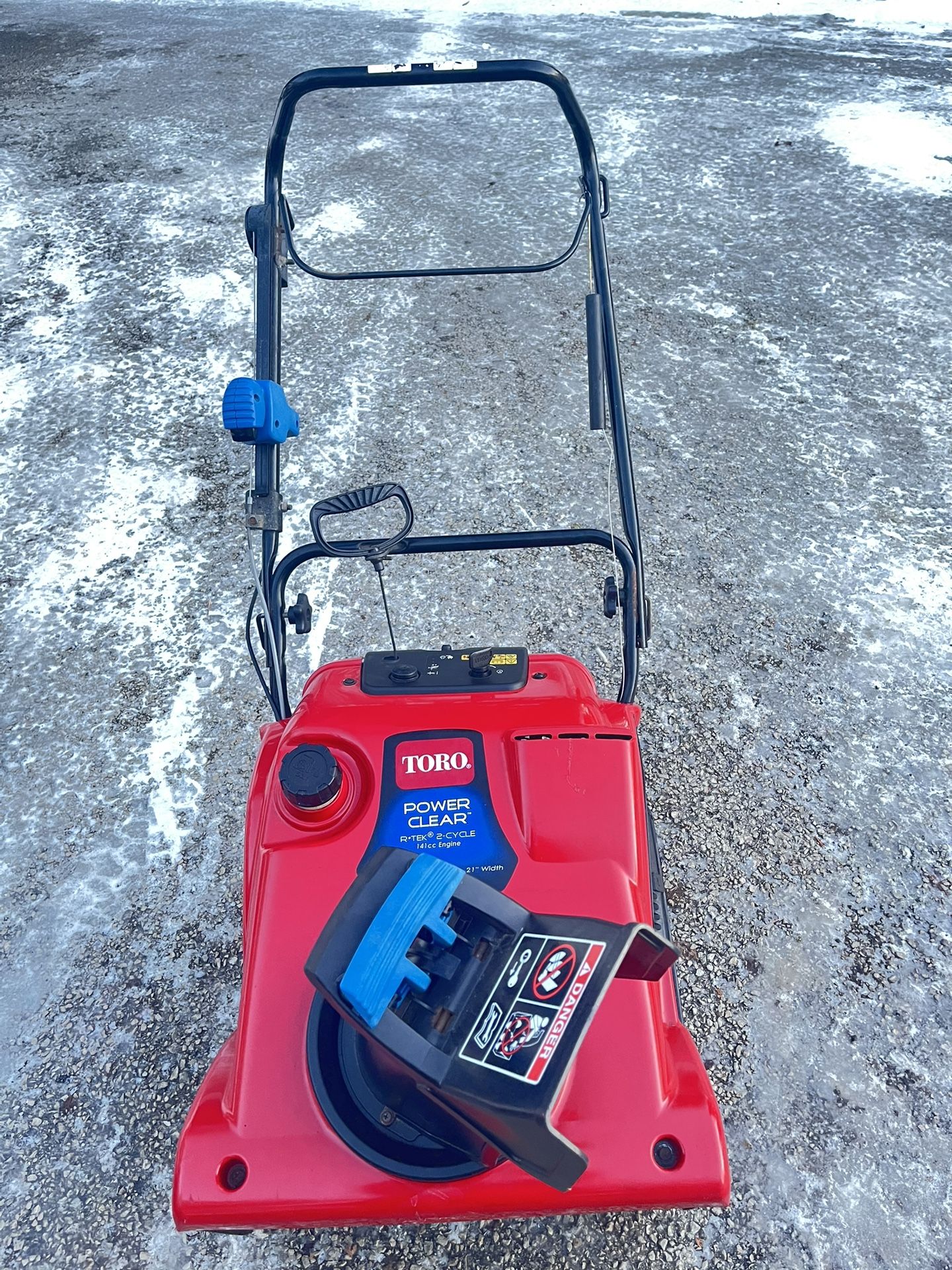 Toro Snowblower 21” With Quick Shot Start By Pull Or Electric Start 2-cycle R-tek Engine 