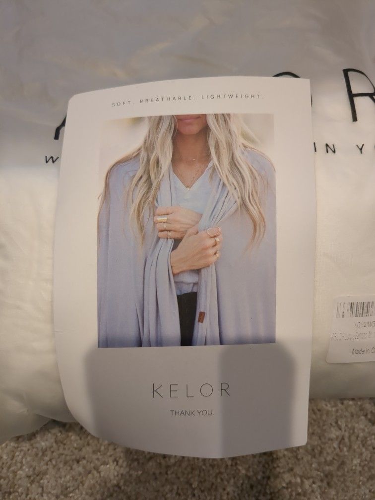 KELOR Luxury Bamboo Wrap Blanket Shawl Travel Blanket