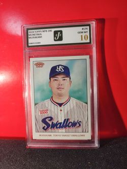 2024 Topps NPB 206 Munetaka Murakami Base MLB Posting Japan EJE 10 GEM MT White Sox.