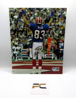 Andre Reed Signed 8x10 Photo With COA (PC605313) (Bills)