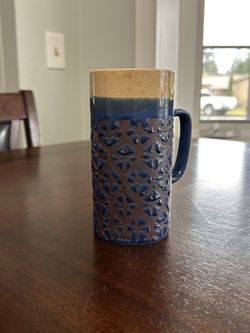 Blue Speckled Coffee Mug