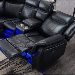 Power Recliner Sectional 