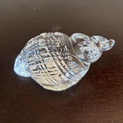Waterford Crystal Conch Shell Paperweight 