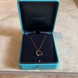 Tiffany And Co Open Heart Pendant With Diamonds