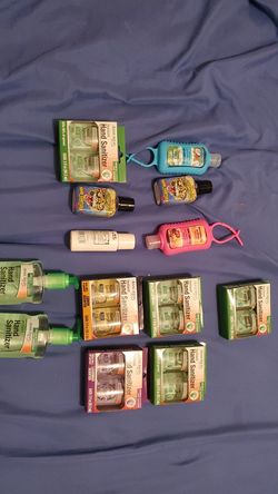 Lot of hand sanitizer