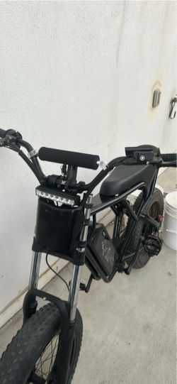 Black Electric Fat Tire Bike