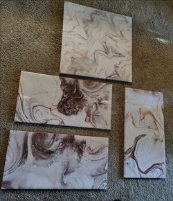 Canvas paintings - set of 4