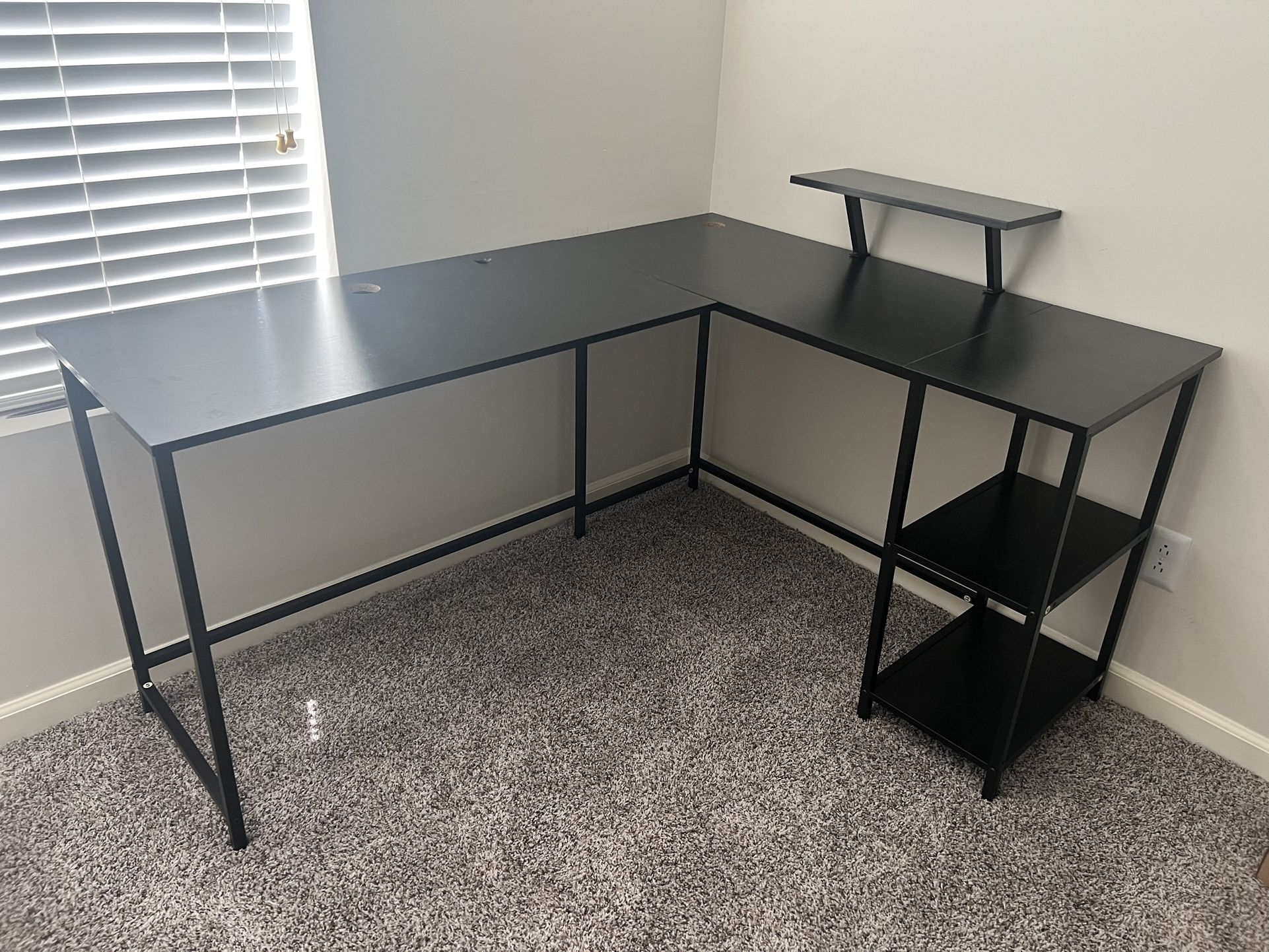 L shaped desk