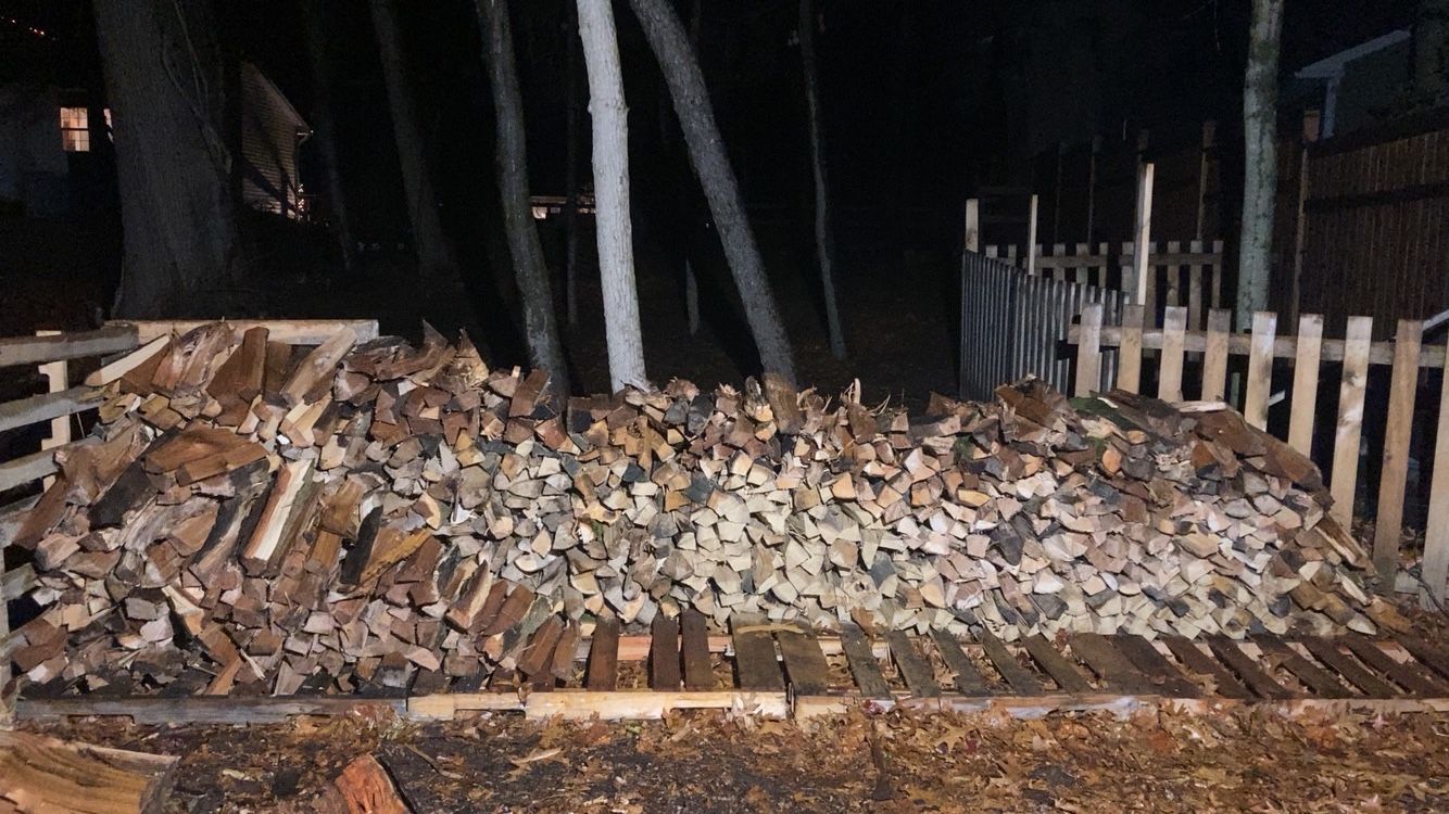 Seasoned firewood