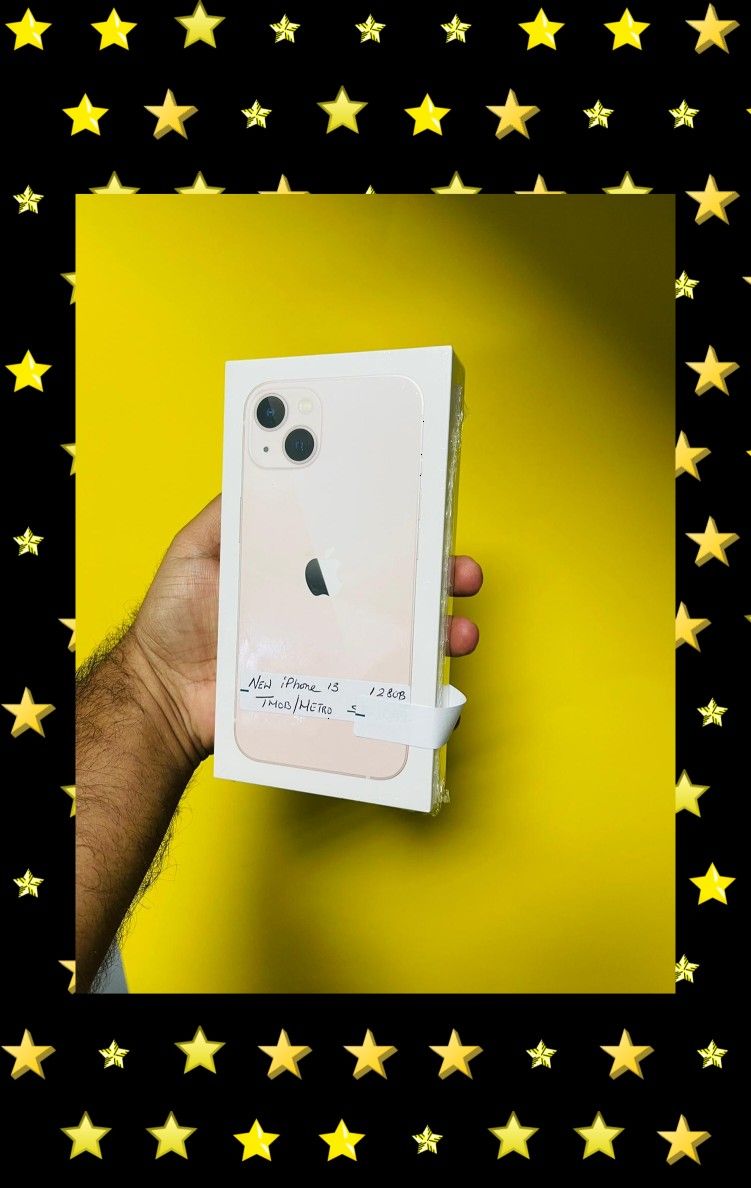New Sealed iPhone 13 Rose Gold 128gb Att Tmobile Metro Finance for 0