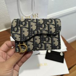 Authentic Dior Small Saddle Wallet 
