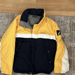 Vintage style Nautica Colorblock Puffer Jacket