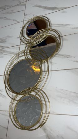 abstract gold mirror