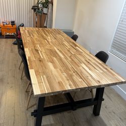IKEA Skogsta Dining Table + Chairs