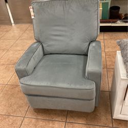 Grey Recliner Rocking Chair
