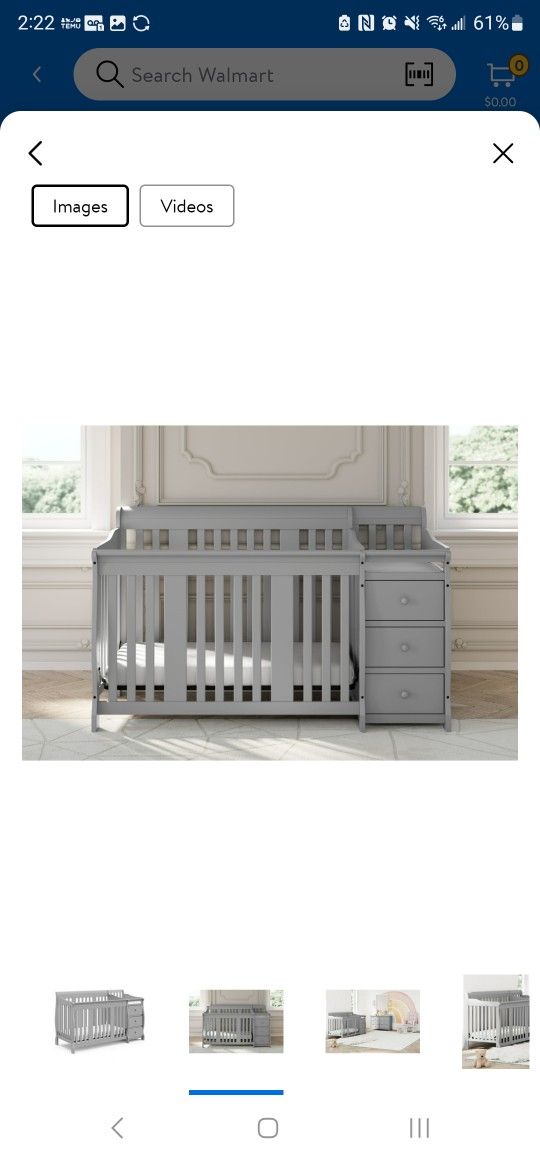 crib w/ changing table