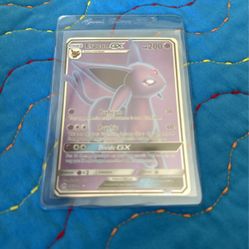 Espeon GX 140/149 Full Art Holo Ultra Rare Pokemon Sun and Moon