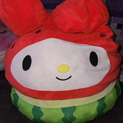 Official Kellytoy Plush Hello Kitty My Melody Watermelon