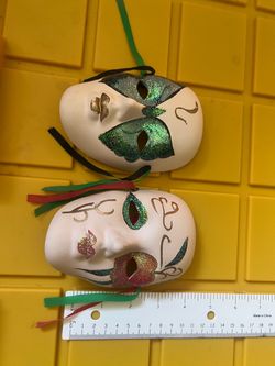 Decorative Venetian Masks Set of 2