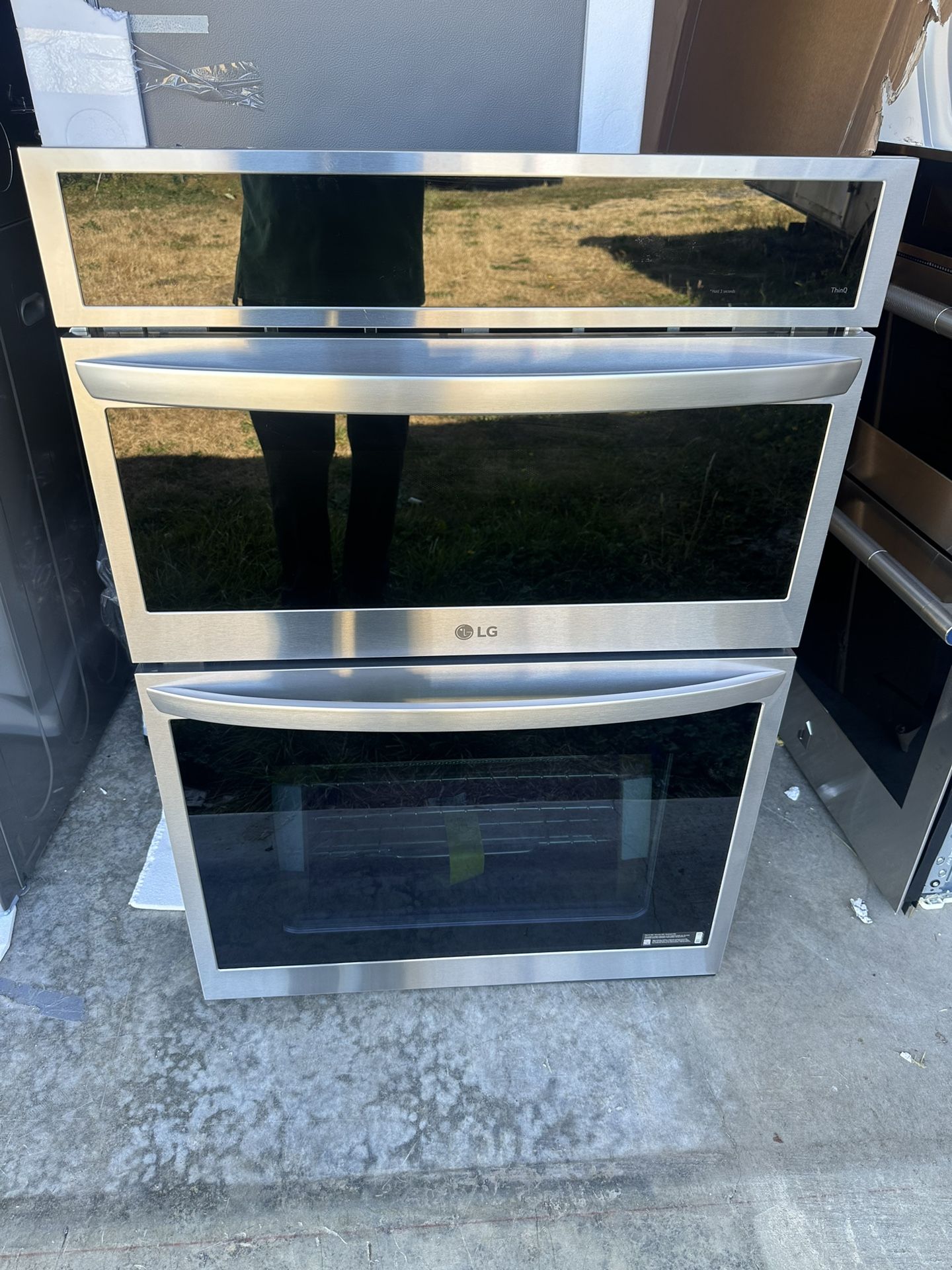 Lg 30 Inches Wall Oven Microwave Combo Stainless Steel