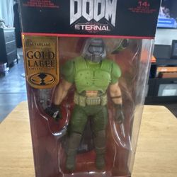 DOOM Slayer Classic Gold Label McFarlane Figure – New in Box