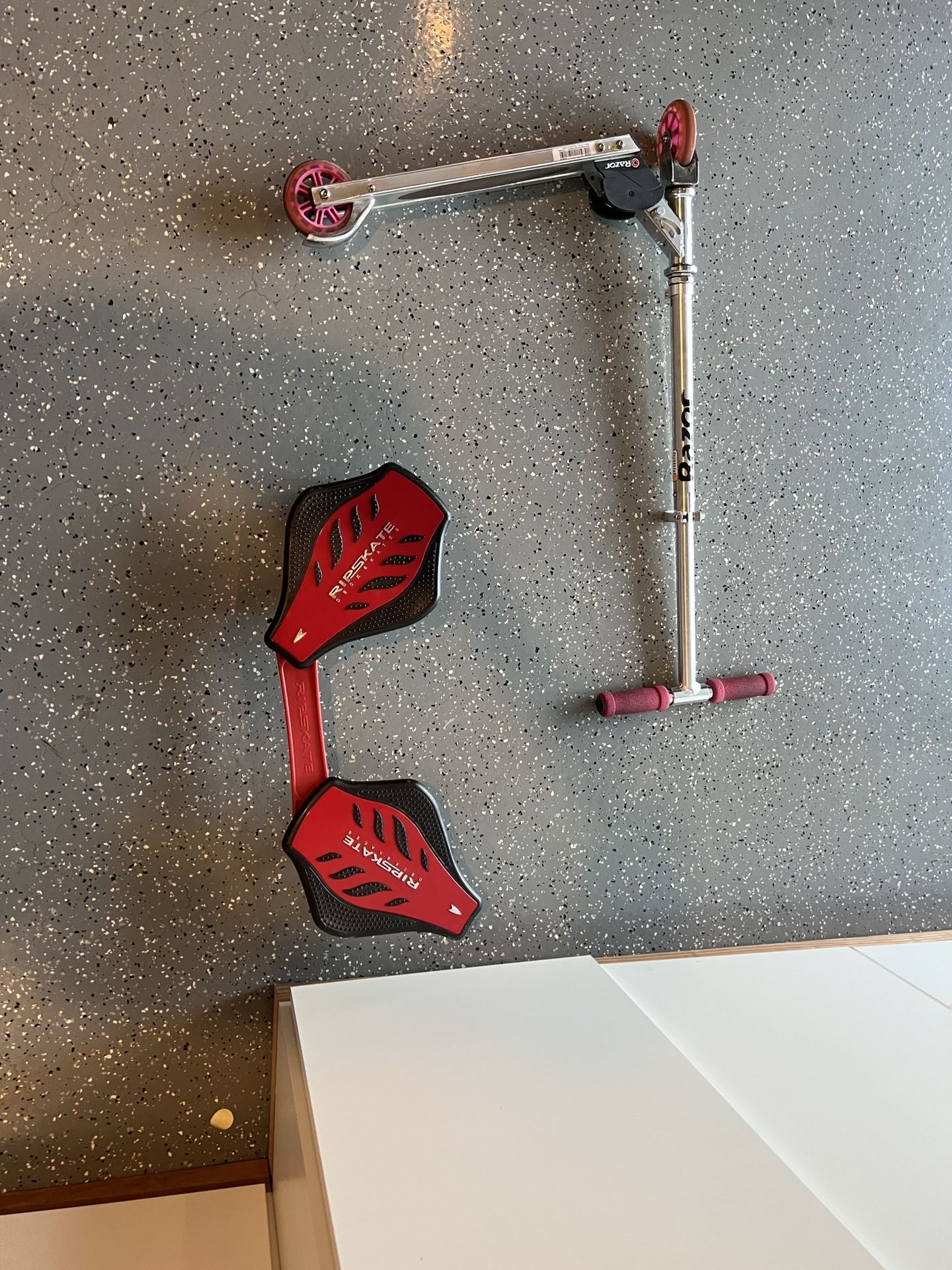 Kid Bike And Skateboard