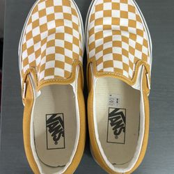Yellow Checkered Vans