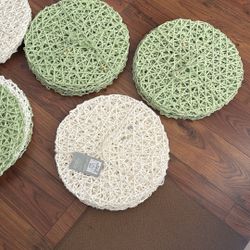 Paper  Woven Round Placemats 