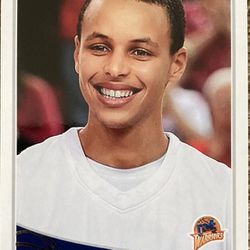 Topps 2009 Steph Curry Baby Face Assassin Rookie Card 