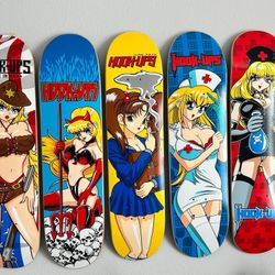 Hook-Ups OG Rare Collectible Boards🔥Red Cross Top Logos🏥 Owl Top Logo🦉 